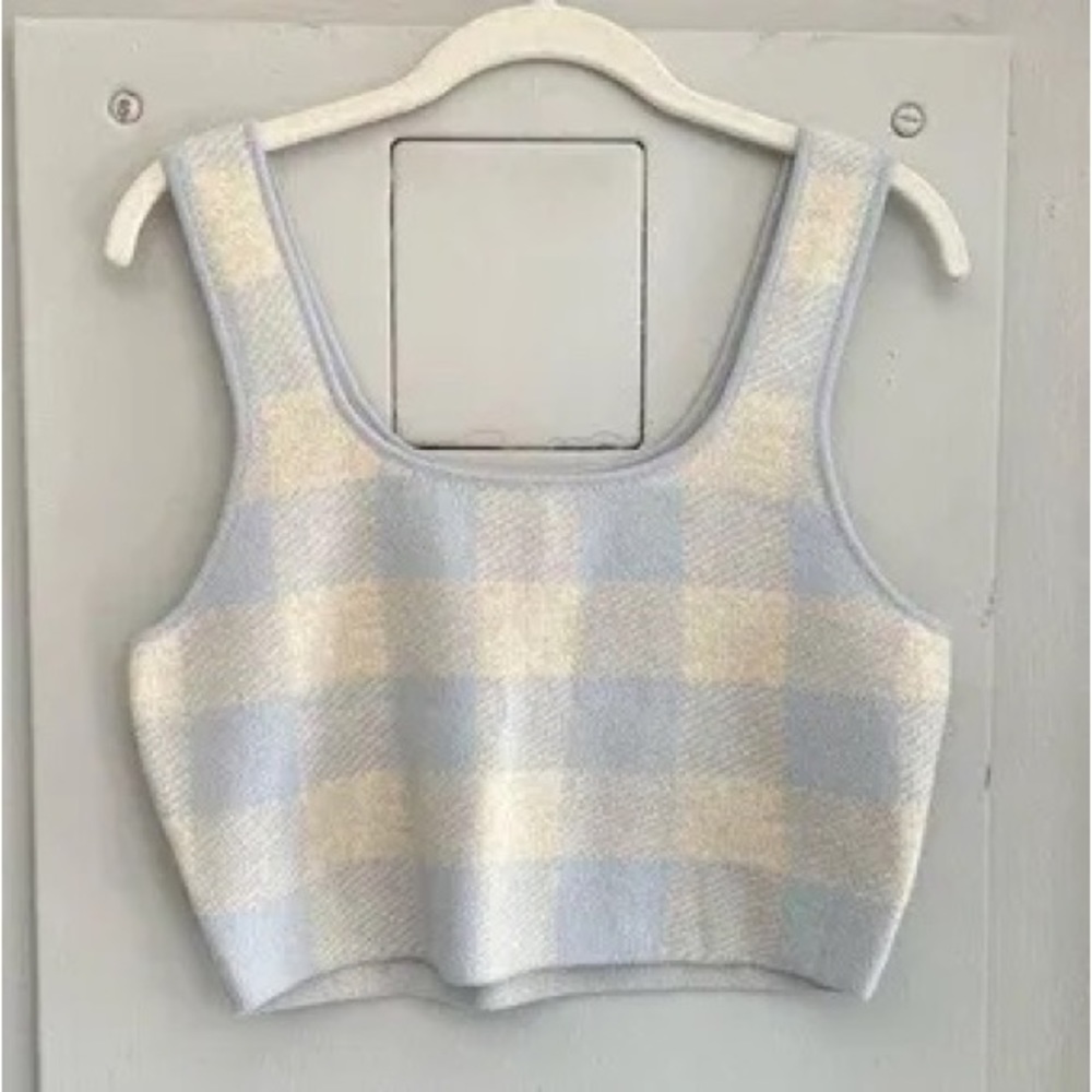 Reformation Fonte Plaid Tank